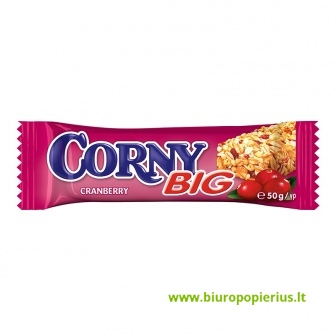  Javainių batonėlis CORNY BIG, spanguolių, 50 g - 2 vnt.