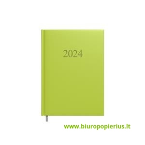 Kalendorius MANAGER Day 2024, A5, PU, šviesiai žalia