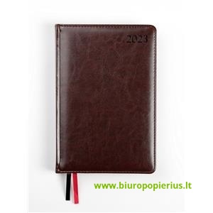  Kalendorius PREMIER 2023, PU, A5, tamsiai ruda