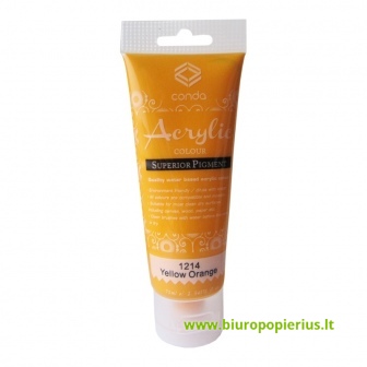  Akriliniai dažai 75 ml 1214, aukso geltona