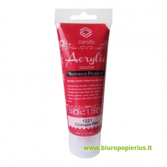  Akriliniai dažai 75 ml 1221, tamsiai raudona