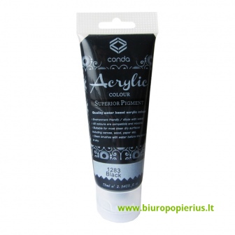  Akriliniai dažai 75 ml 1283, juoda