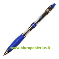  Automatinis tušinukas CLARO RETRO CHROME 0.7 mm, mėlyna sp. - 12 vnt.