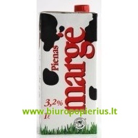  Pienas MARGĖ 3,2% riebumo, 1 l