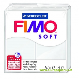  Modelinas FIMO SOFT, 56 g, balta sp.