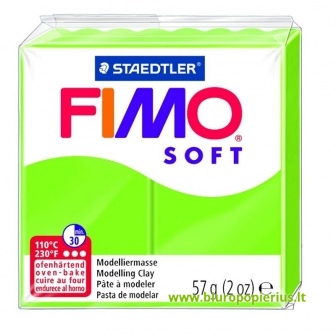  Modelinas FIMO SOFT, 56 g, obuolių žalia sp.