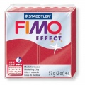  Modelinas FIMO EFFECT, 56 g, žvilganti rubinų raudona sp.