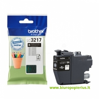 Brother LC3217 Juoda, 550 psl. 