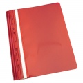  Aplankas su įsegėle ir europerforacija PANTA PLAST, A4, matinis viršelis, (pak. -10 vnt.), raudonas
