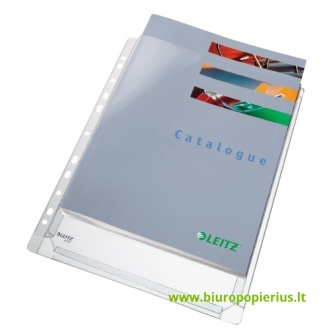  Įmautė dokumentams LEITZ, A4, su praplatėjimu, (pak. - 5 vnt.), matinė