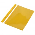  Aplankas su įsegėle ir europerforacija PANTA PLAST, A4, skaidrus viršelis,(pak. -10 vnt.), geltonas