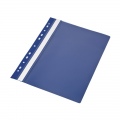  Aplankas su įsegėle ir europerforacija PANTA PLAST, A4, skaidrus viršelis, (pak. -10 vnt.),tamsiai mėlynas