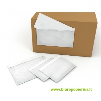  Priklijuojamosios įmautės siuntiniams C4, 325x230 mm, 500 vnt.