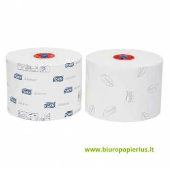  Tualetinis popierius TORK ADVANCED COMPACT T6, 127530, 2 sl., 9.9 cm x 100 m, balta sp., 27 vnt