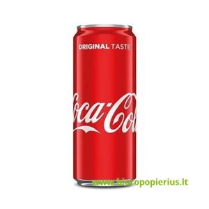  Gazuotas gaivusis gėrimas COCA COLA, 0,33 l, skardinė D