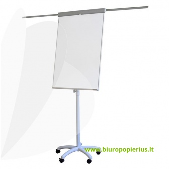  Konferencijų stovas MEMOBOARDS PROFESSIONAL, mobilus, 2 šoniniai laikikliai, 105x68 cm
