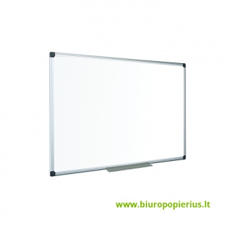  Emaliuota baltoji magnetinė lenta BI-OFFICE MAYA 120x90, aliuminio rėmas