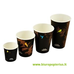  Vienkartiniai puodeliai COFFEE, popieriniai, 236 ml, D80 mm, 50 vnt.