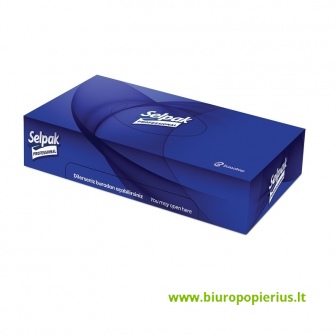  Vienkartinės nosinaitės veidui SELPAK Pro Premium, 3 sluoksnių, dėžutė, 50 vnt