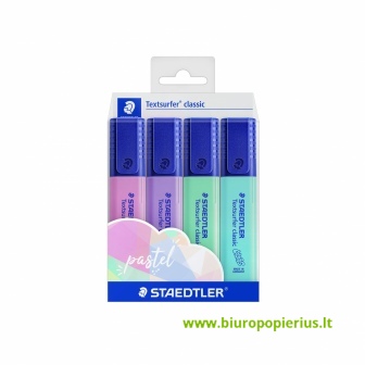  Teksto žymeklių rinkinys STAEDTLER Textsurfer 364C, 4 spalvos