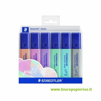  Teksto žymeklių rinkinys STAEDTLER Textsurfer 364C, 6 spalvos