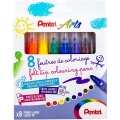  Stori flomasteriai PENTEL ARTS, 8 spalvų