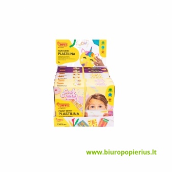  Spalvinimo plastilinu rinkinys JOVI Cool Candy, 6 vnt. rinkinys, su priedais