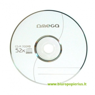  OMEGA CD-R 700MB 52X Vokelyje, 1 vnt.
