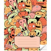  Sąsiuvinis linijomis, 1 klasei, 12 lapų. Vidinių lapų gramatūra – 90 g/m2. Su taisyklėmis ir žaidimais.