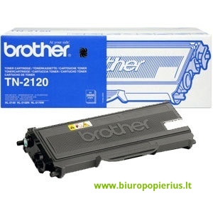 Brother TN-2120 Juoda, 2600 psl.