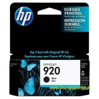 Hewlett-Packard 920 (CD971AE) Juoda, 420 psl.