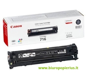 Canon Cartridge 716bk + Hewlett-Packard CB540A Juoda, 2300 psl.