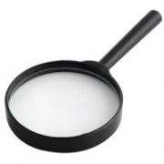  Didinamasis stiklas, 5 x 75, juodas korpusas