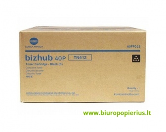 Minolta BizHub 40P, TN412 Juoda, 19000 psl.